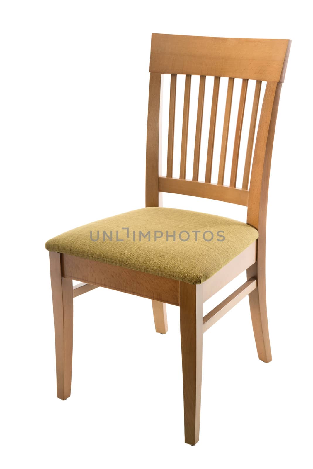 Brown chair isolated on white background