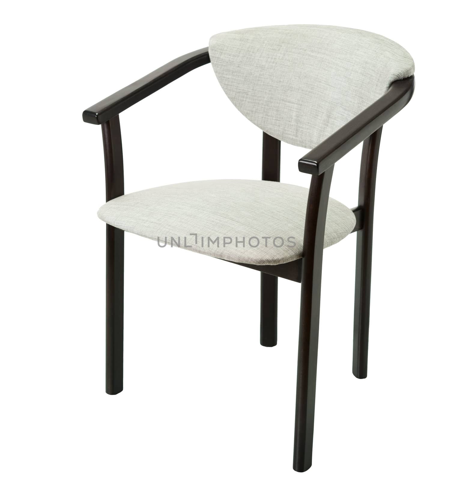 Brown chair isolated on white background