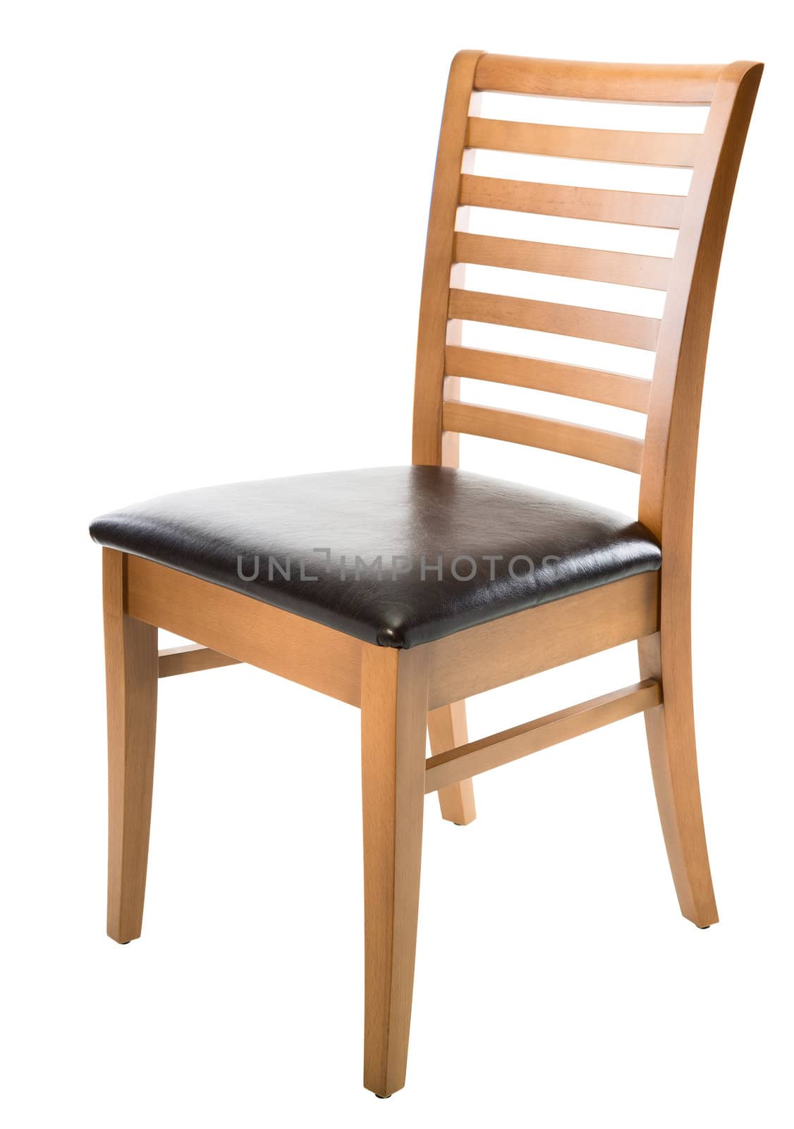 Brown chair isolated on white background