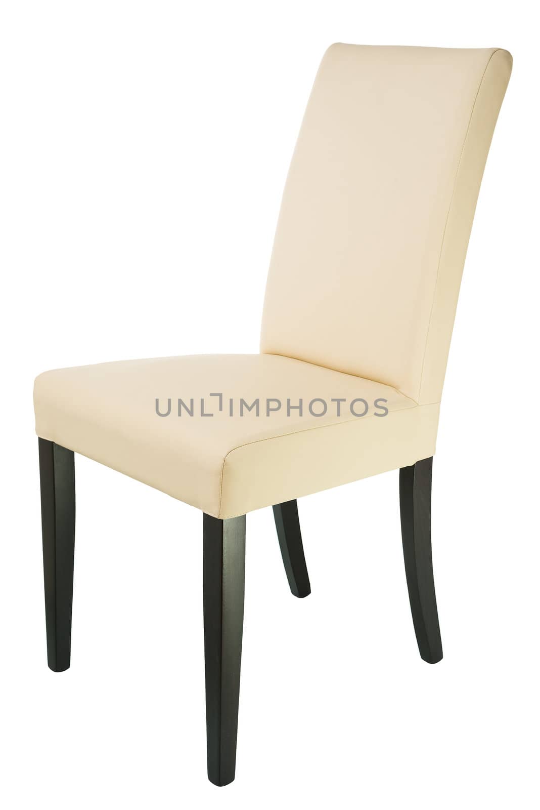 Brown chair isolated on white background