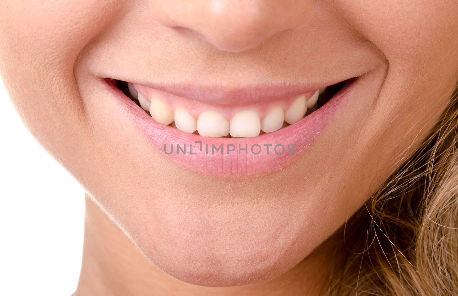 attractive young woman smiling closeup