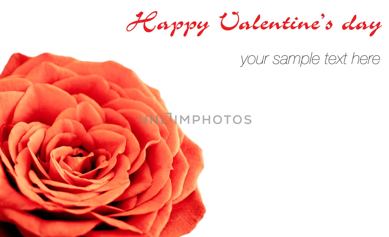 empty post card, isolated on illustration background