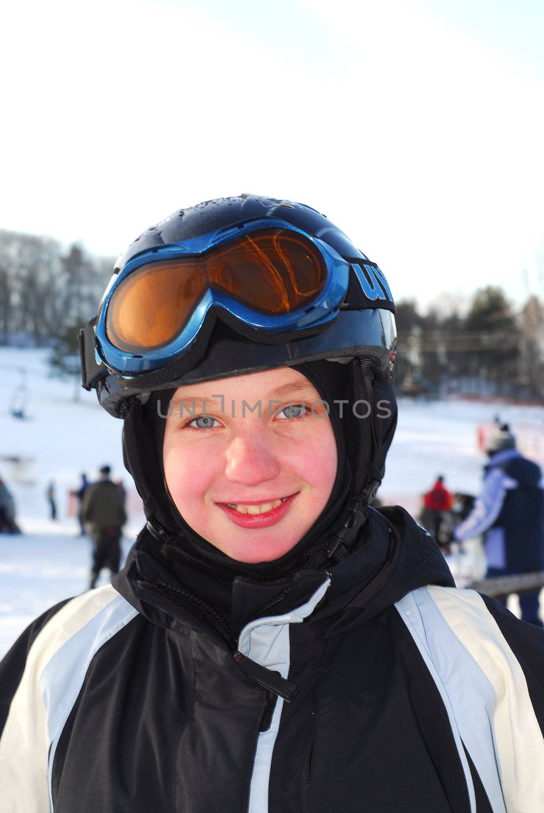 Girl ski by elenathewise
