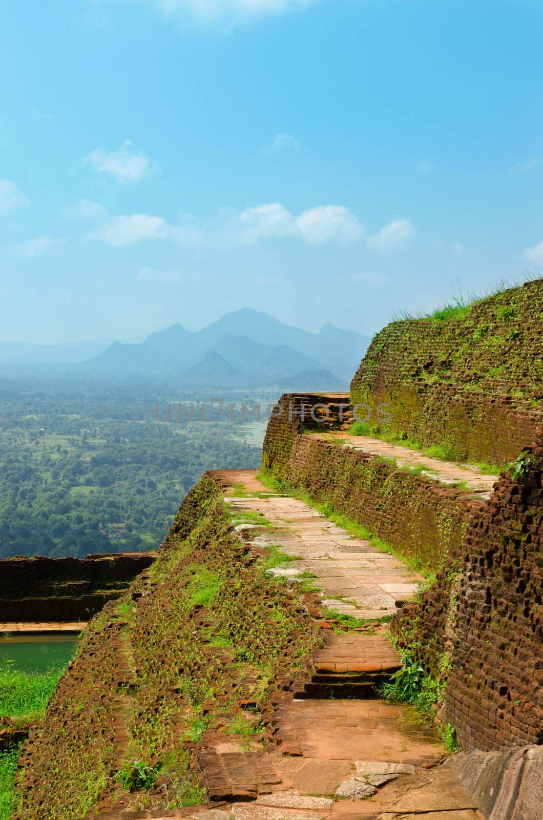 View from mount Sigiriya, Sri Lanka (Ceylon). by Sergieiev