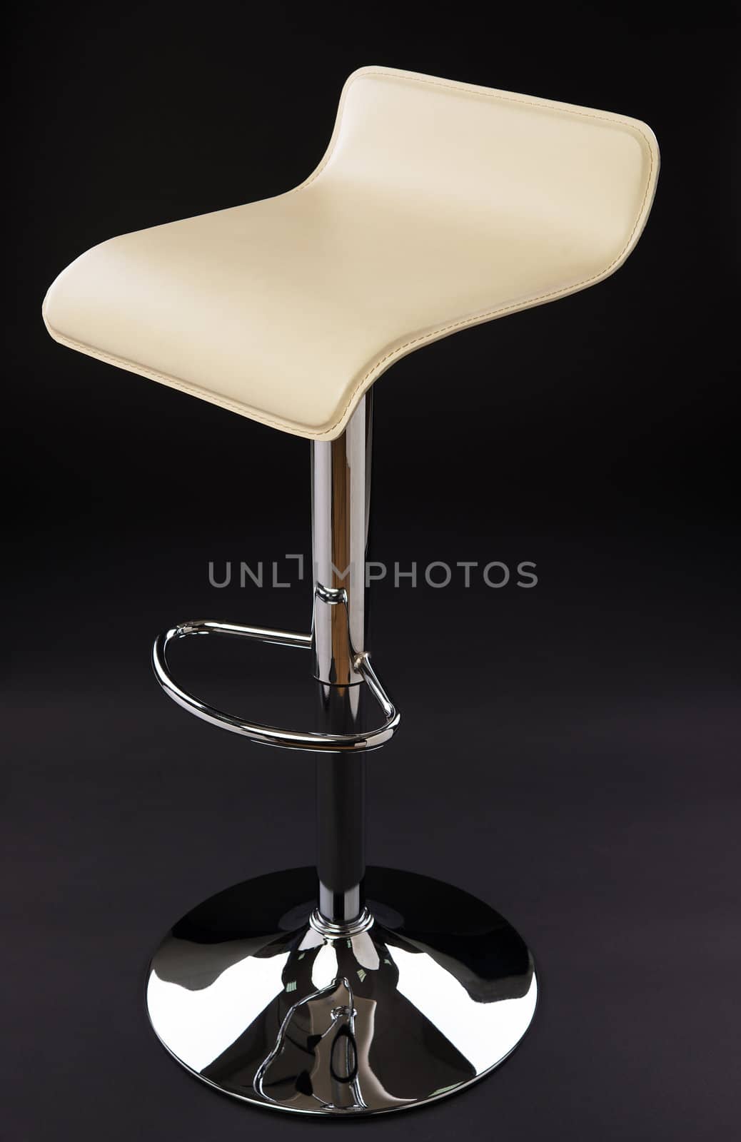 chair isolated on black background