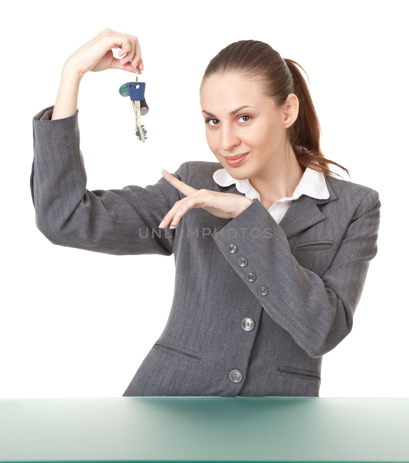 office manager, a girl in business attire