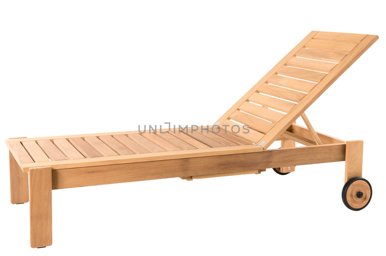 Deck chair isolated on white