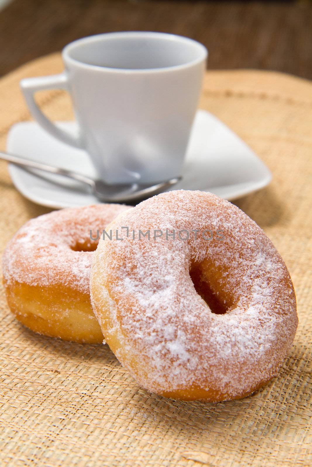 donuts with coffee