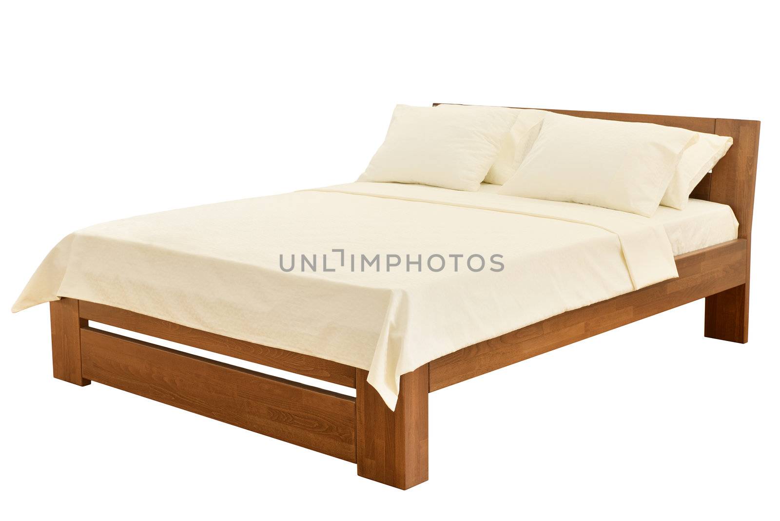 bed isolated on white