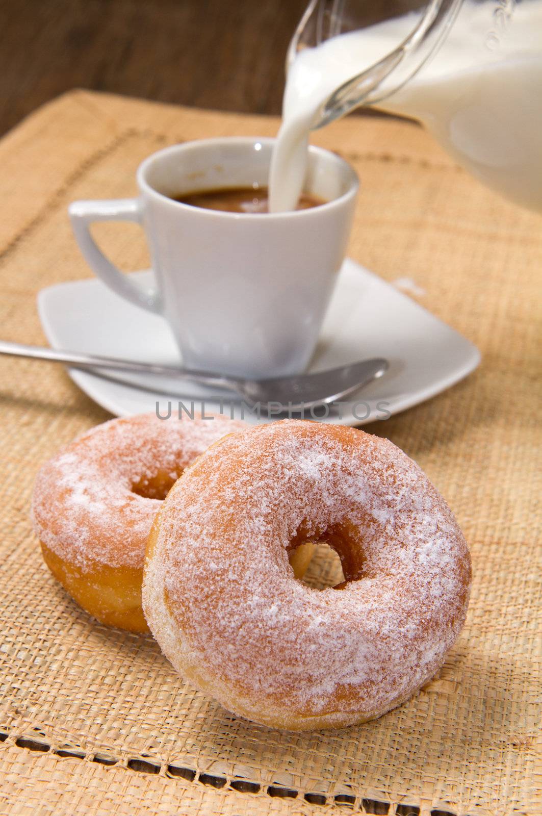 donuts with coffee by lsantilli