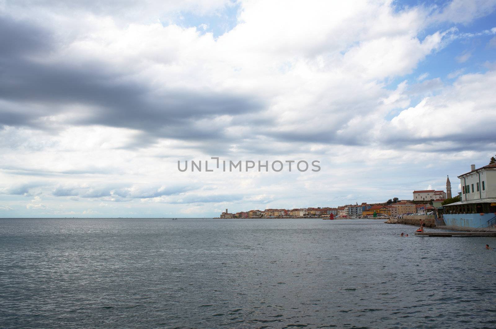 View of Piran sea, Slovenia