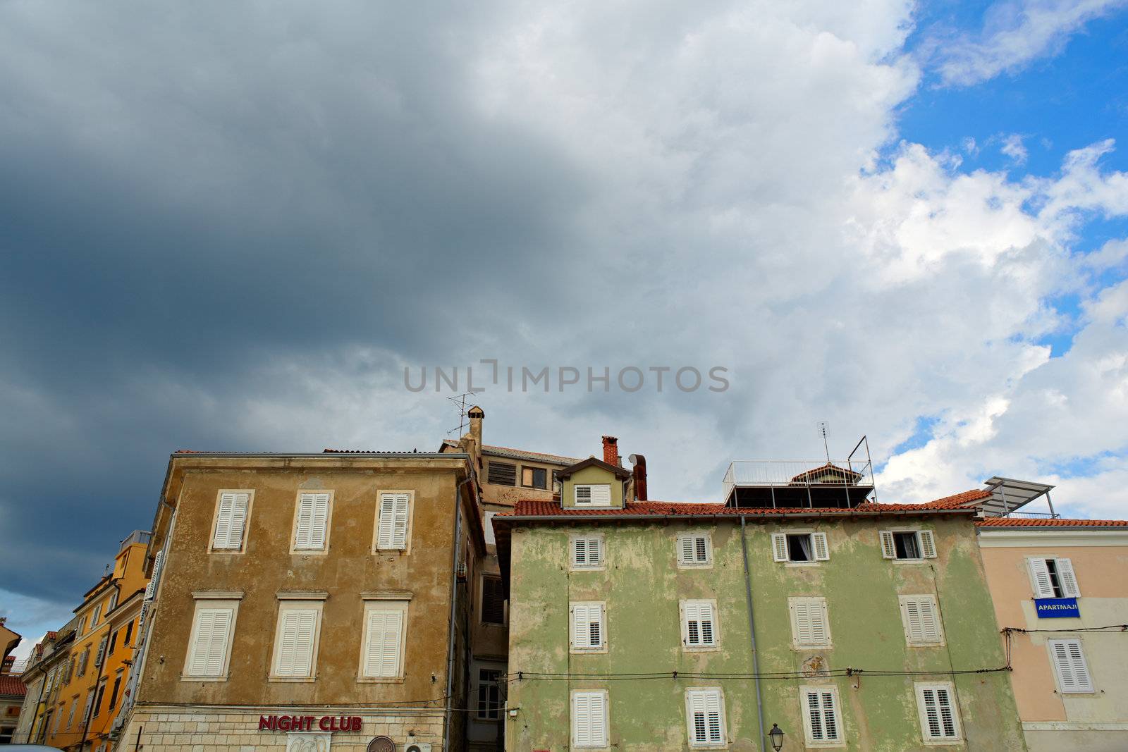 Photo of houses in Piran, Slovenia