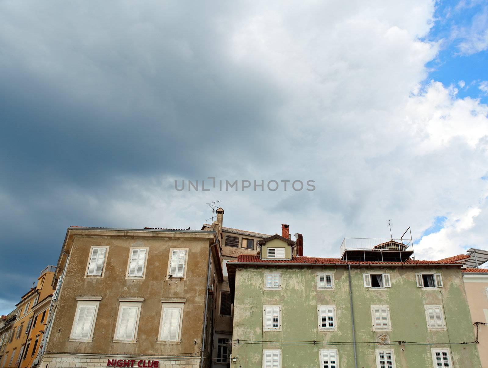 Photo of houses in Piran, Slovenia