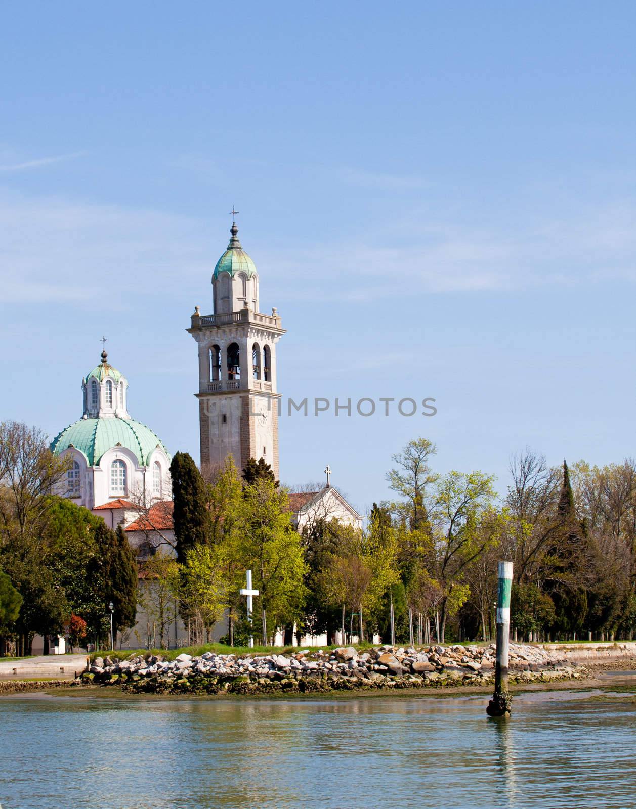 Marian Shrine on the island of Barbana, Grado - Italy