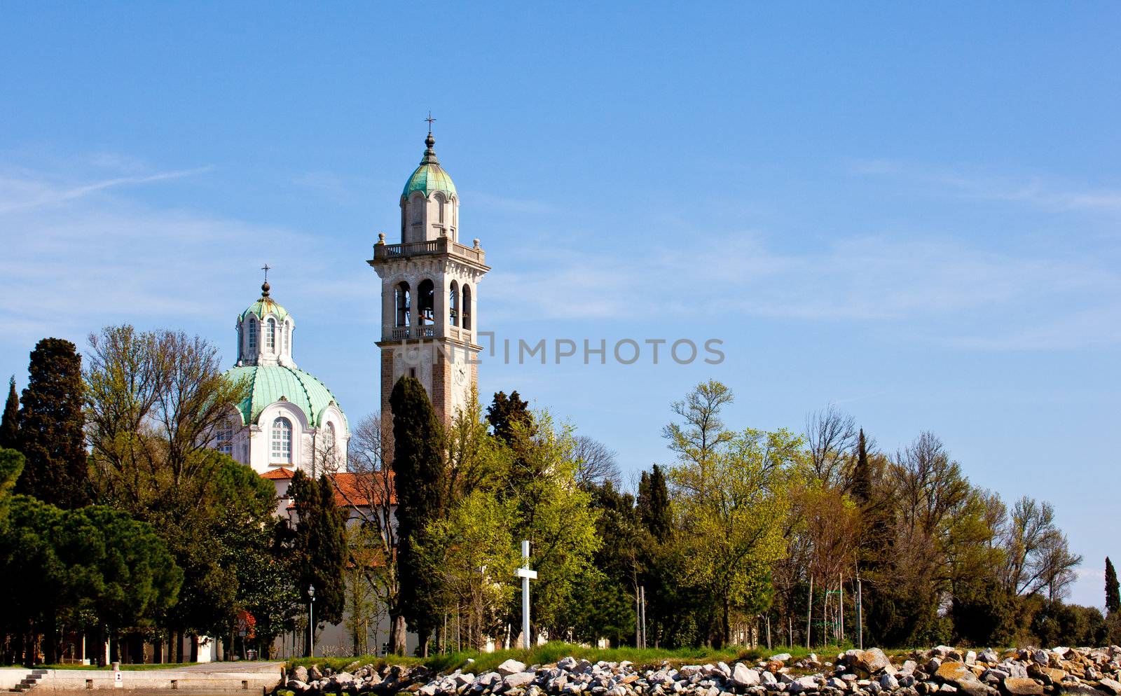 Marian Shrine on the island of Barbana, Grado - Italy