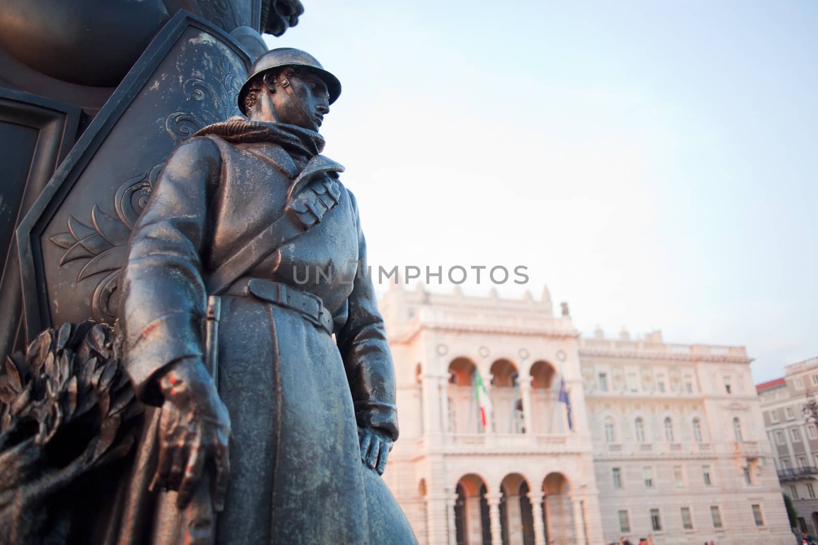 Monument at a soldiers, Trieste. Italy
