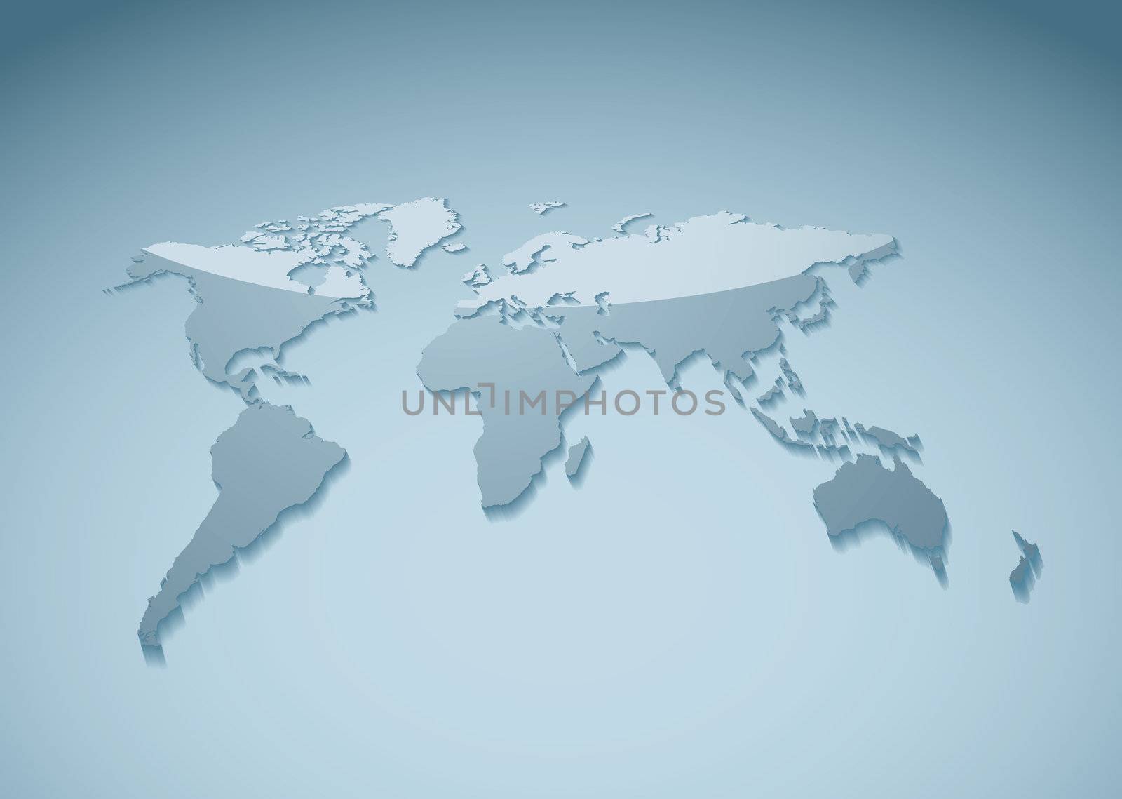 Ideal presentation background of the world with reflection