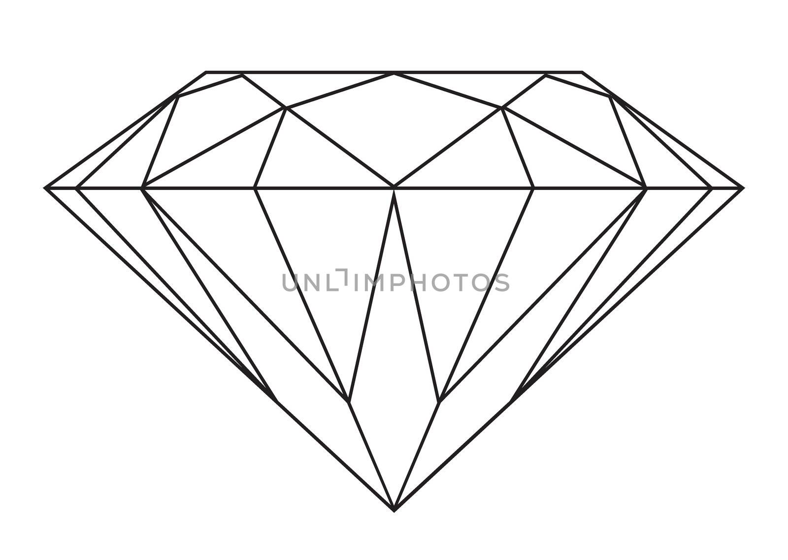 Diamond outline by nicemonkey