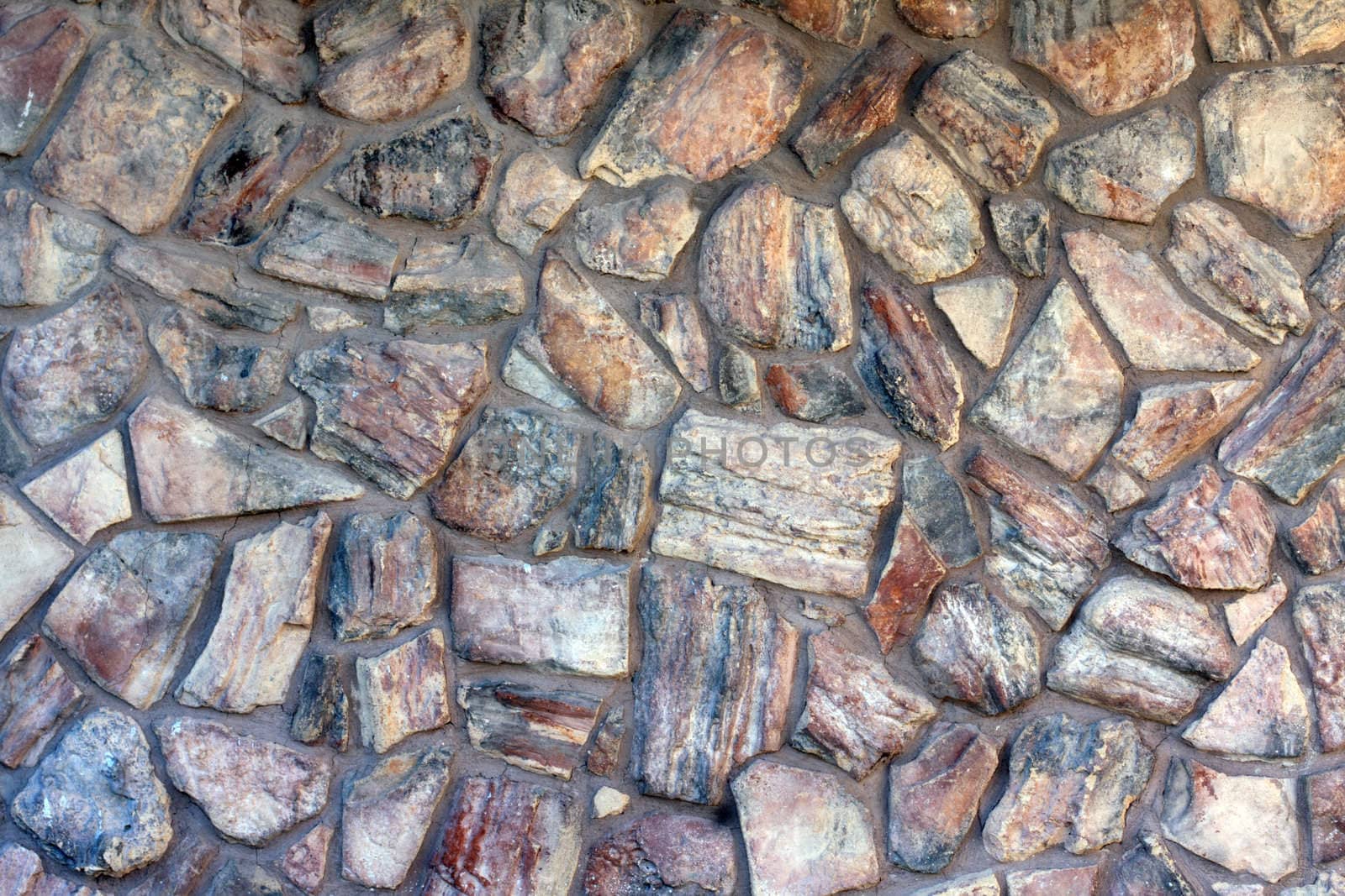 cobblestone wall with natural stone rock veneer