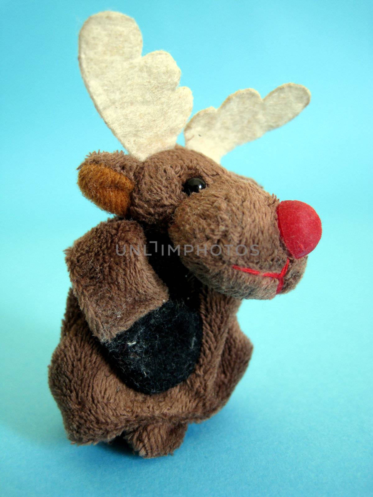 a reindeer soft toy