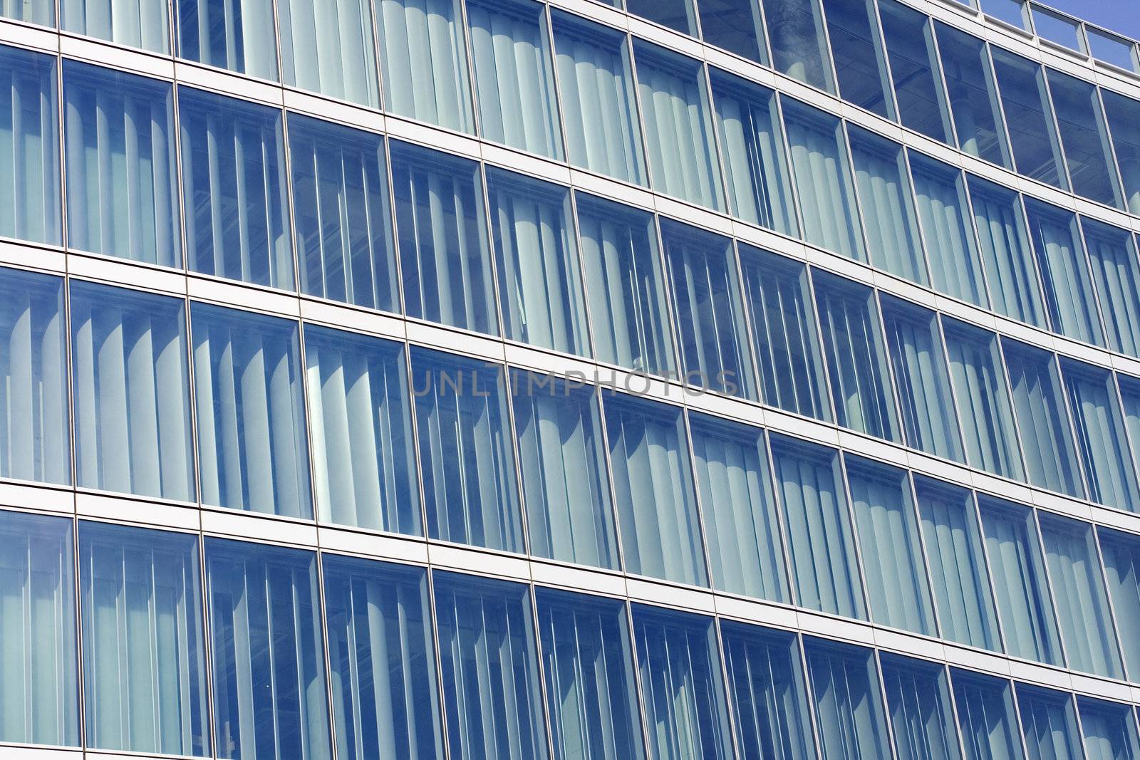 Glass building in the city of Milan