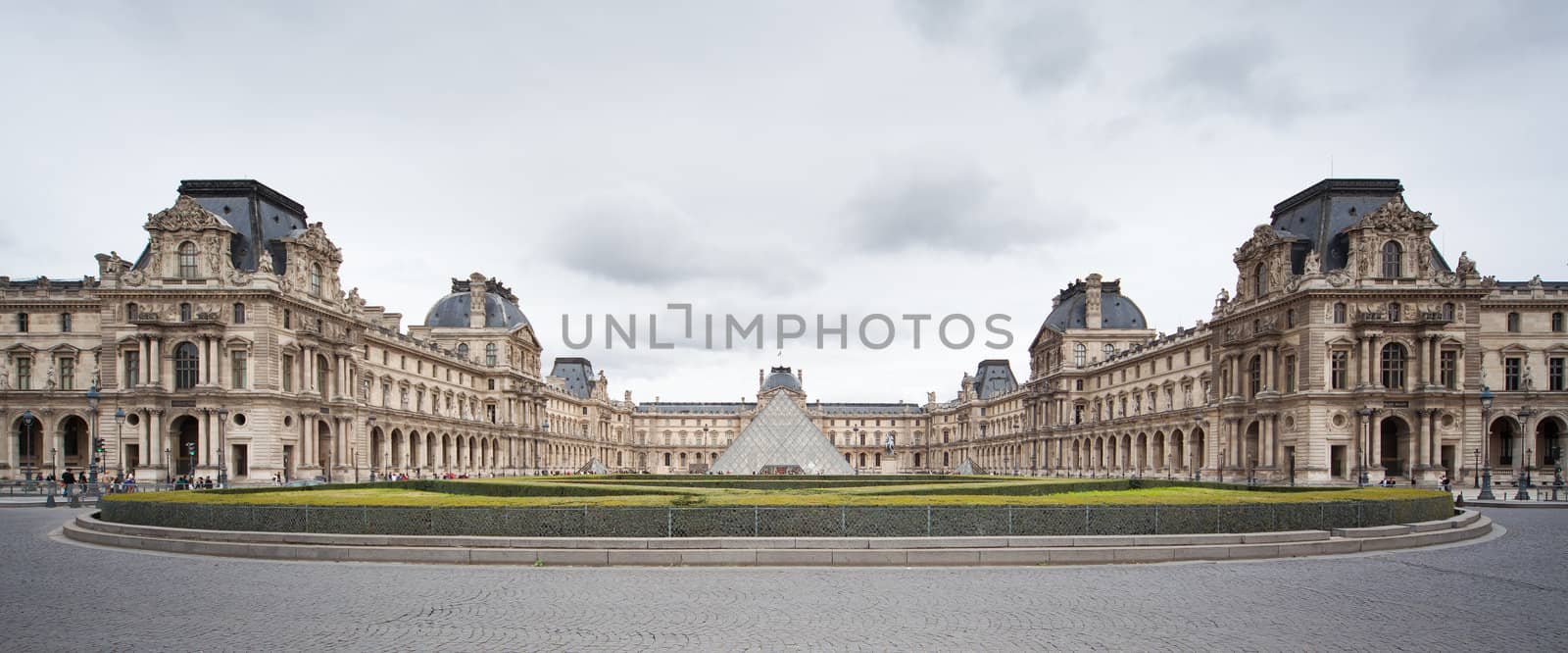 Louvre Museum - frontal view by furzyk73