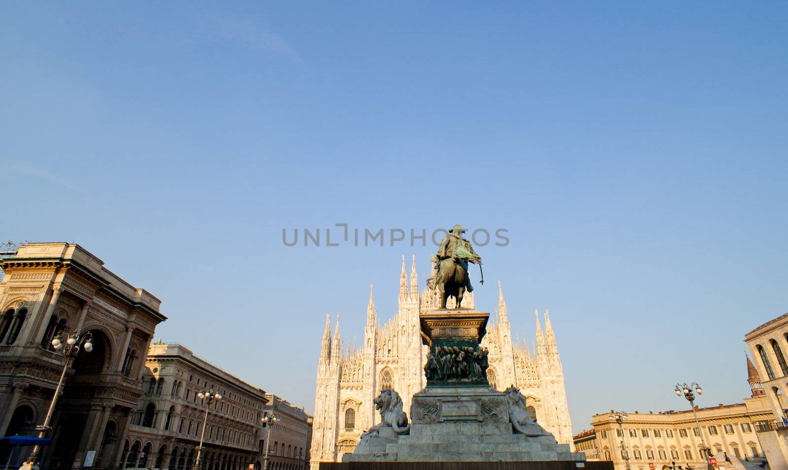 Vittorio Emanuele II monument in Milan