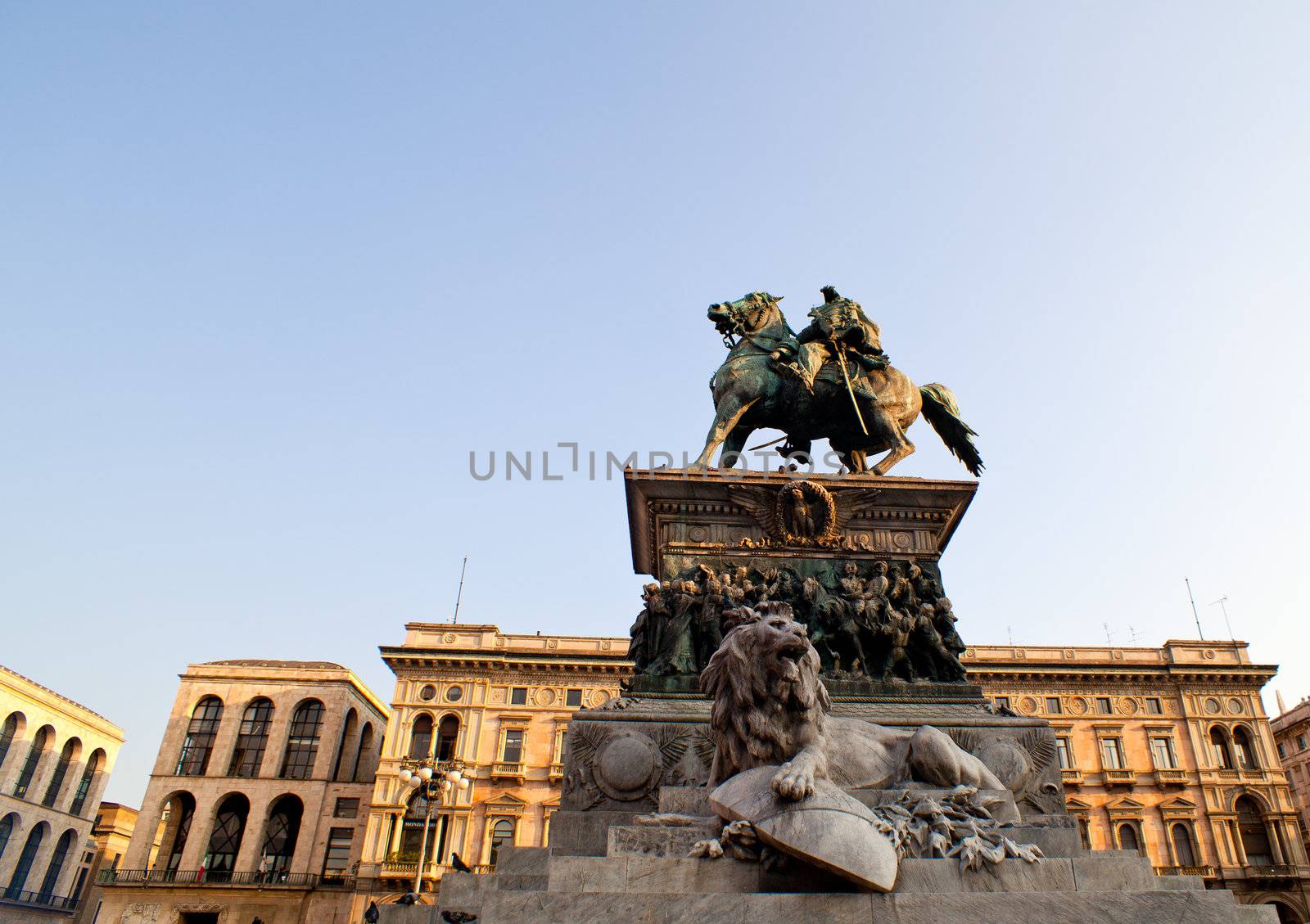Vittorio Emanuele II monument in Milan