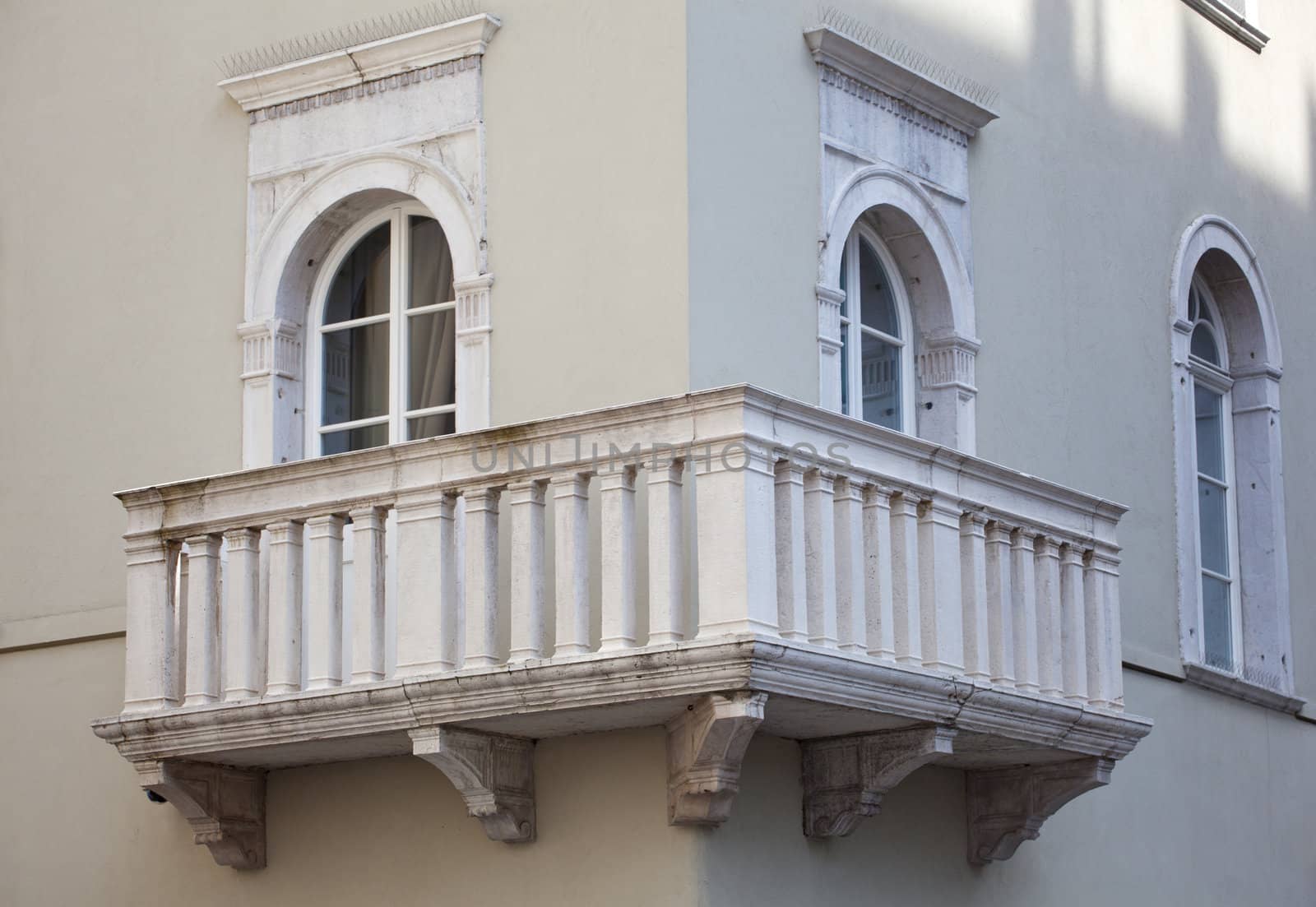 Classic balcony in Trieste - Italy