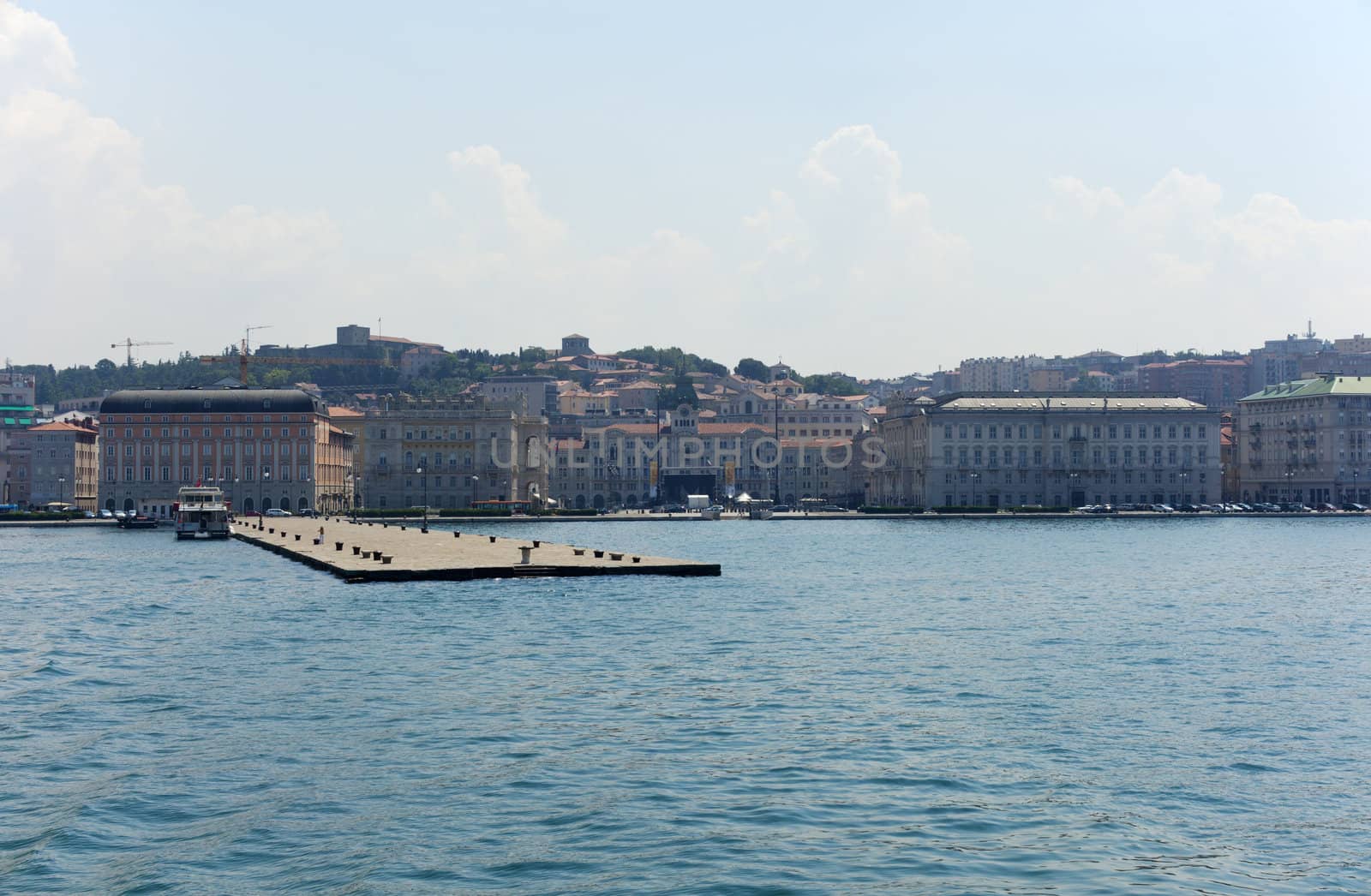 View of Molo Audace, Trieste - Italy