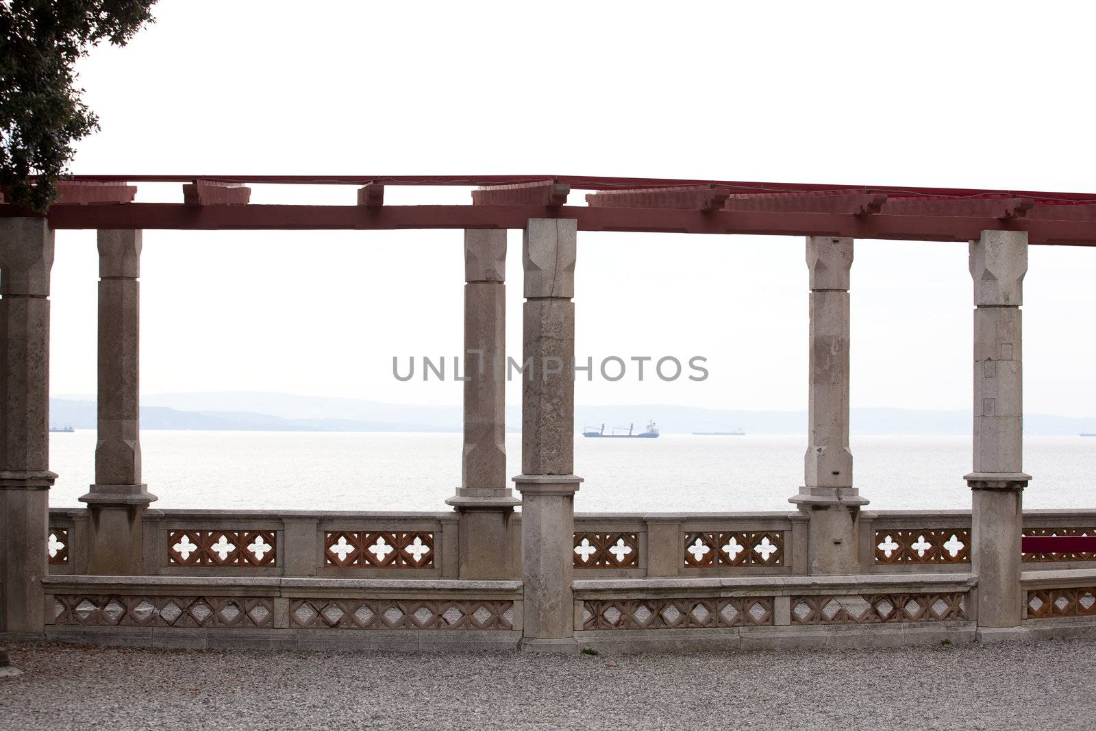 Battlement, Miramare castle - Trieste, Italy