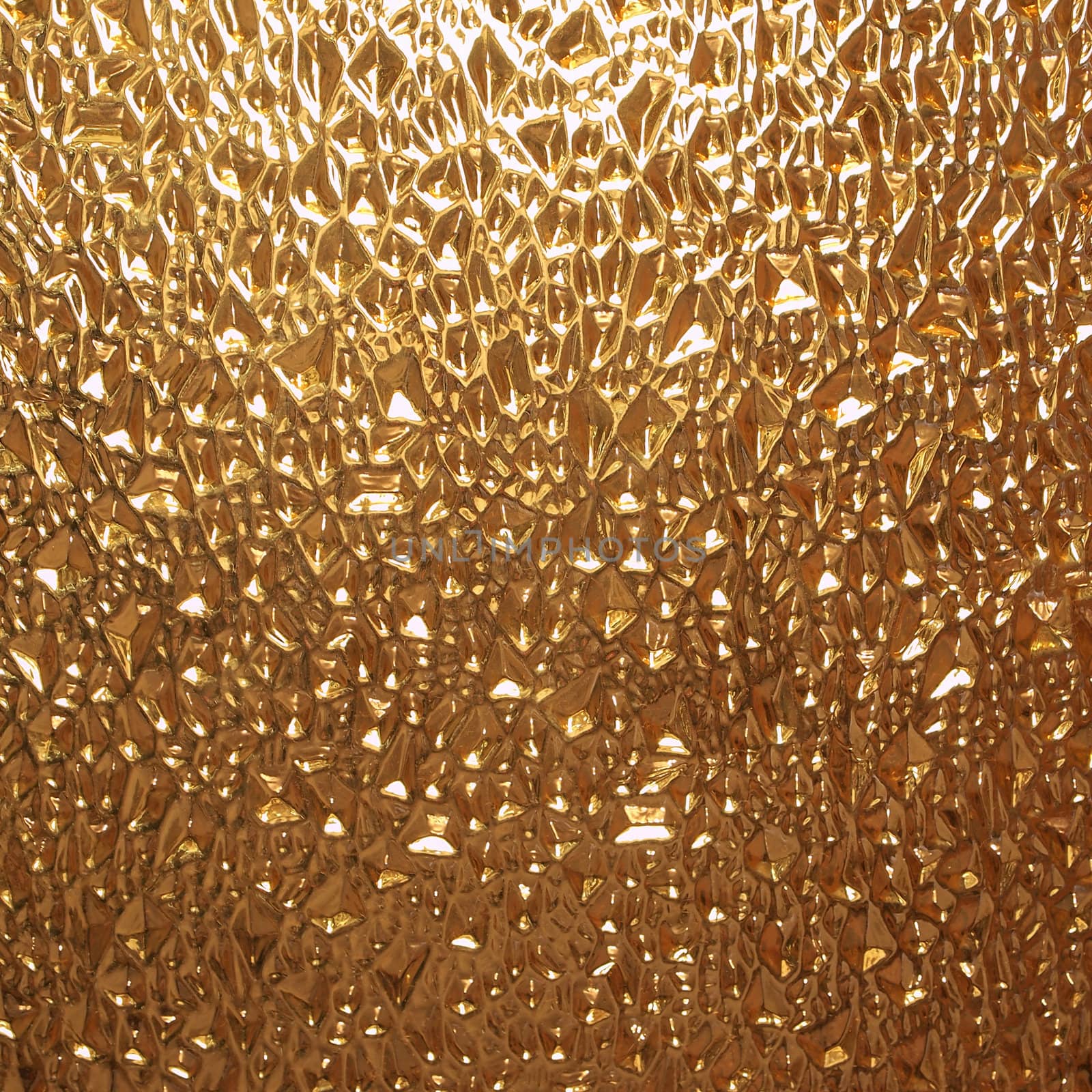 fluted glass, close-up