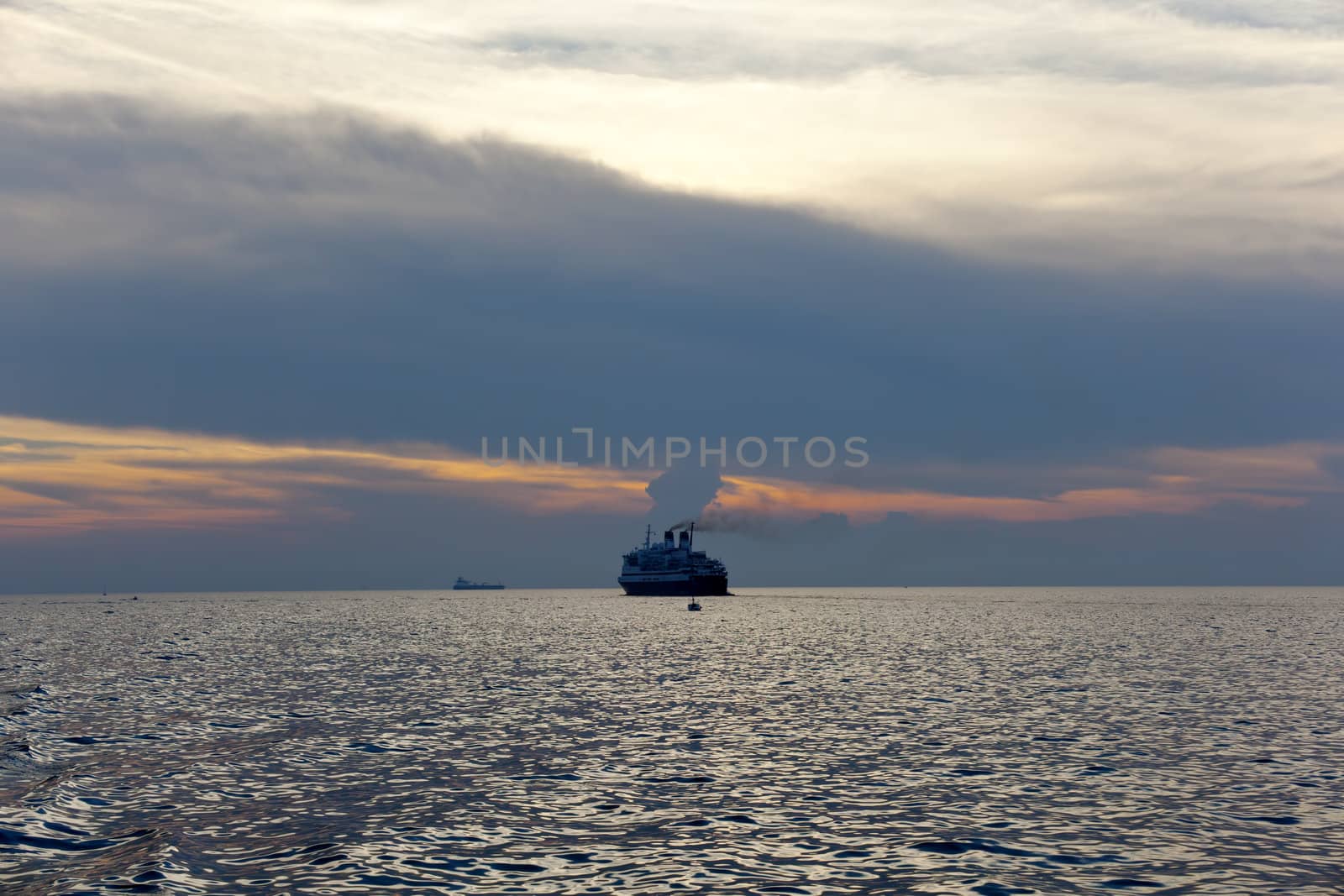 Ship in the sea, Trieste