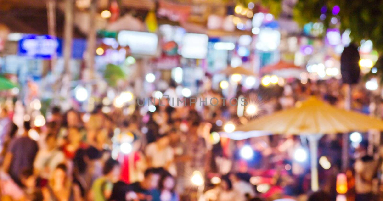 Chiang Mai Walking Street. Out of focus.