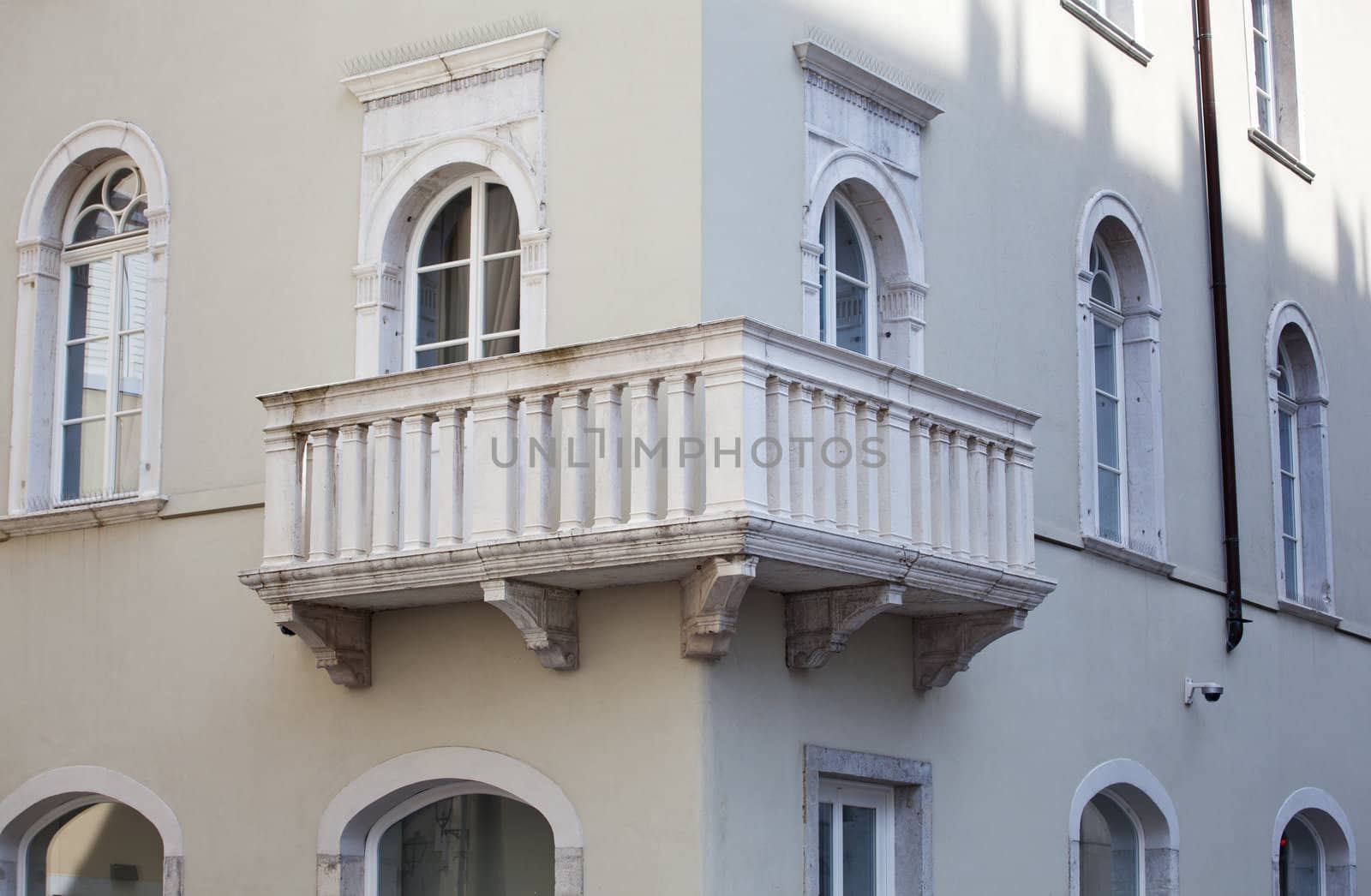 Classic balcony in Trieste - Italy