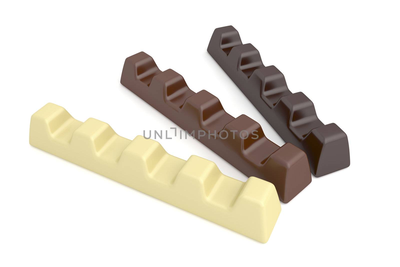 Types of chocolate bars by magraphics