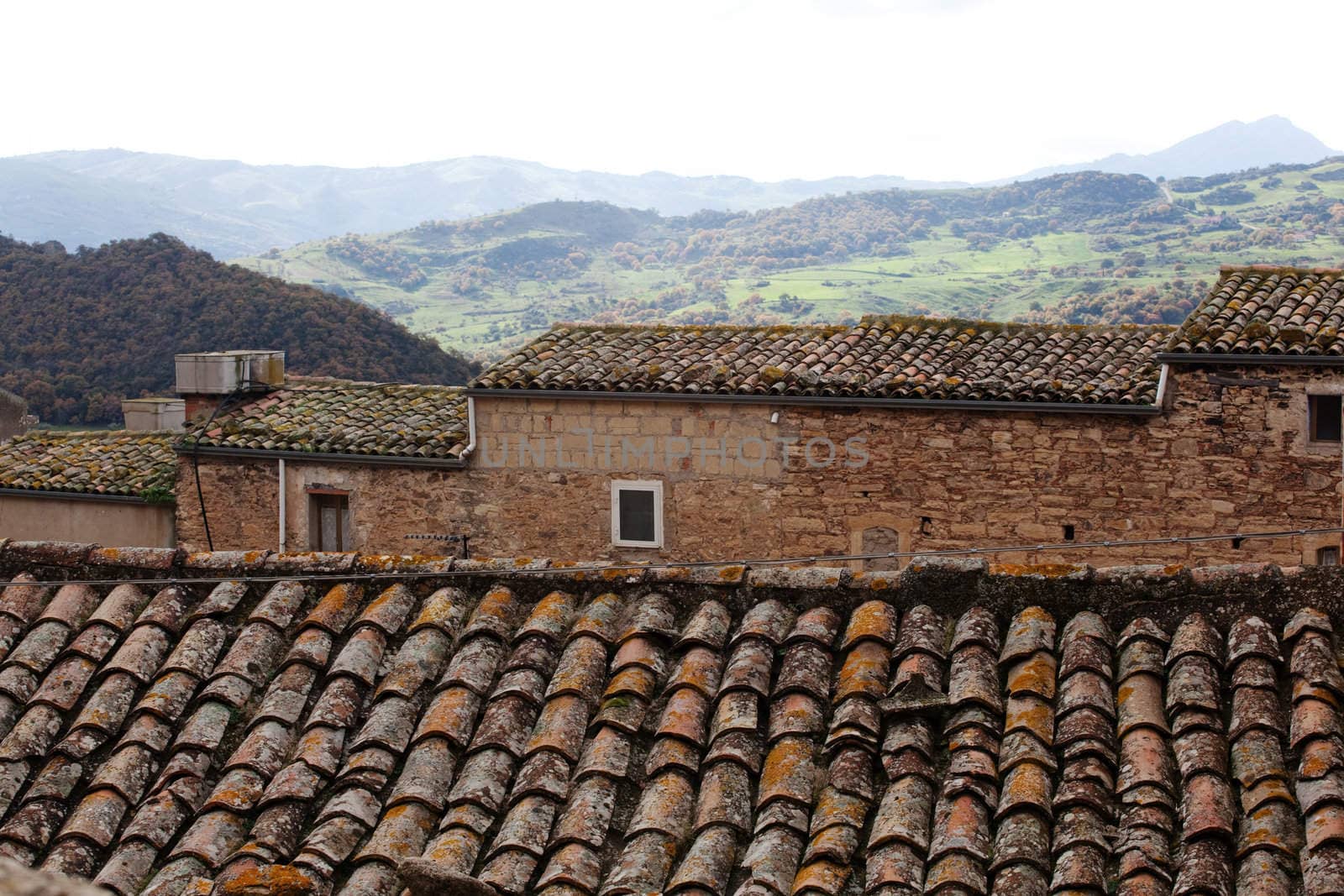 View of Sperlinga, Sicily - Italy