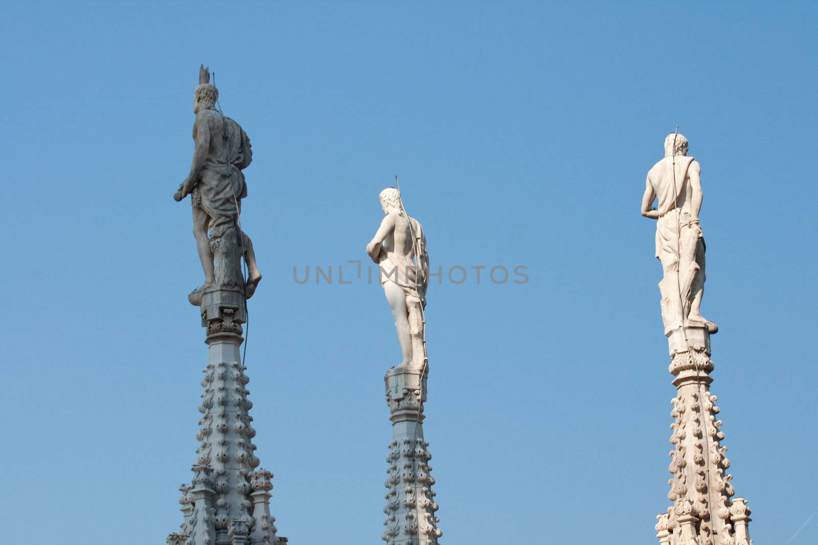 Statue on the spire, Milan cathedral