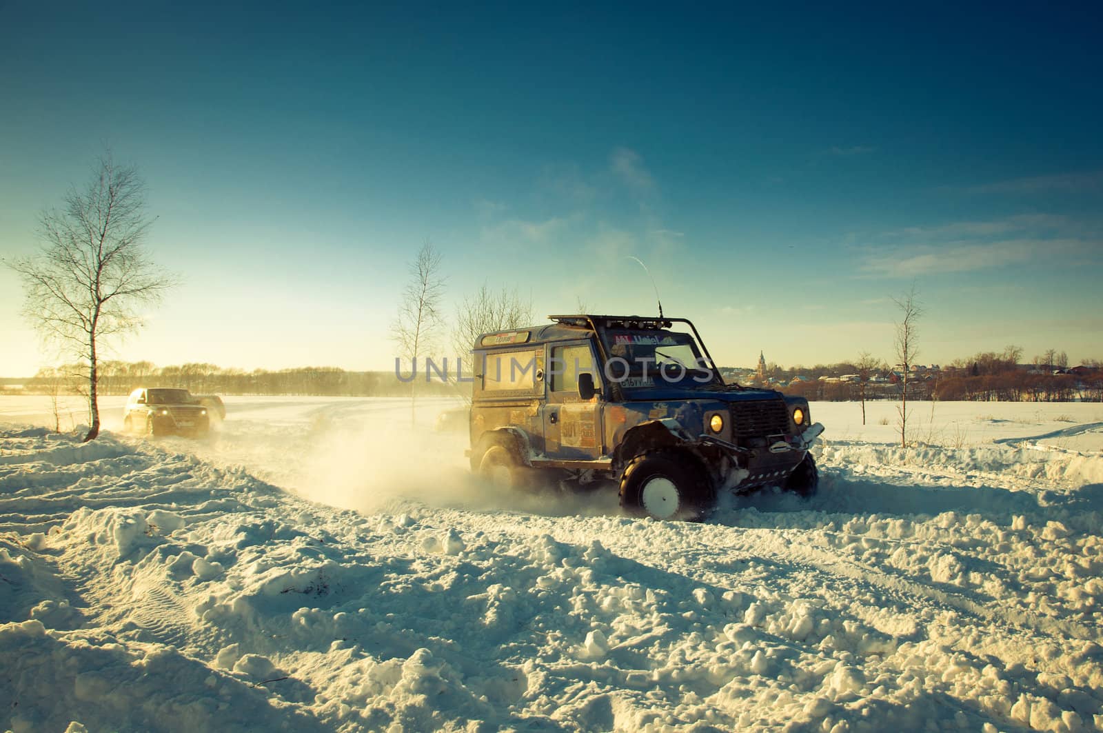 Land Rover Defender 90 suv
Car on background the Russian winter.
February 19, 2011. Mattrazz Trophy # 18