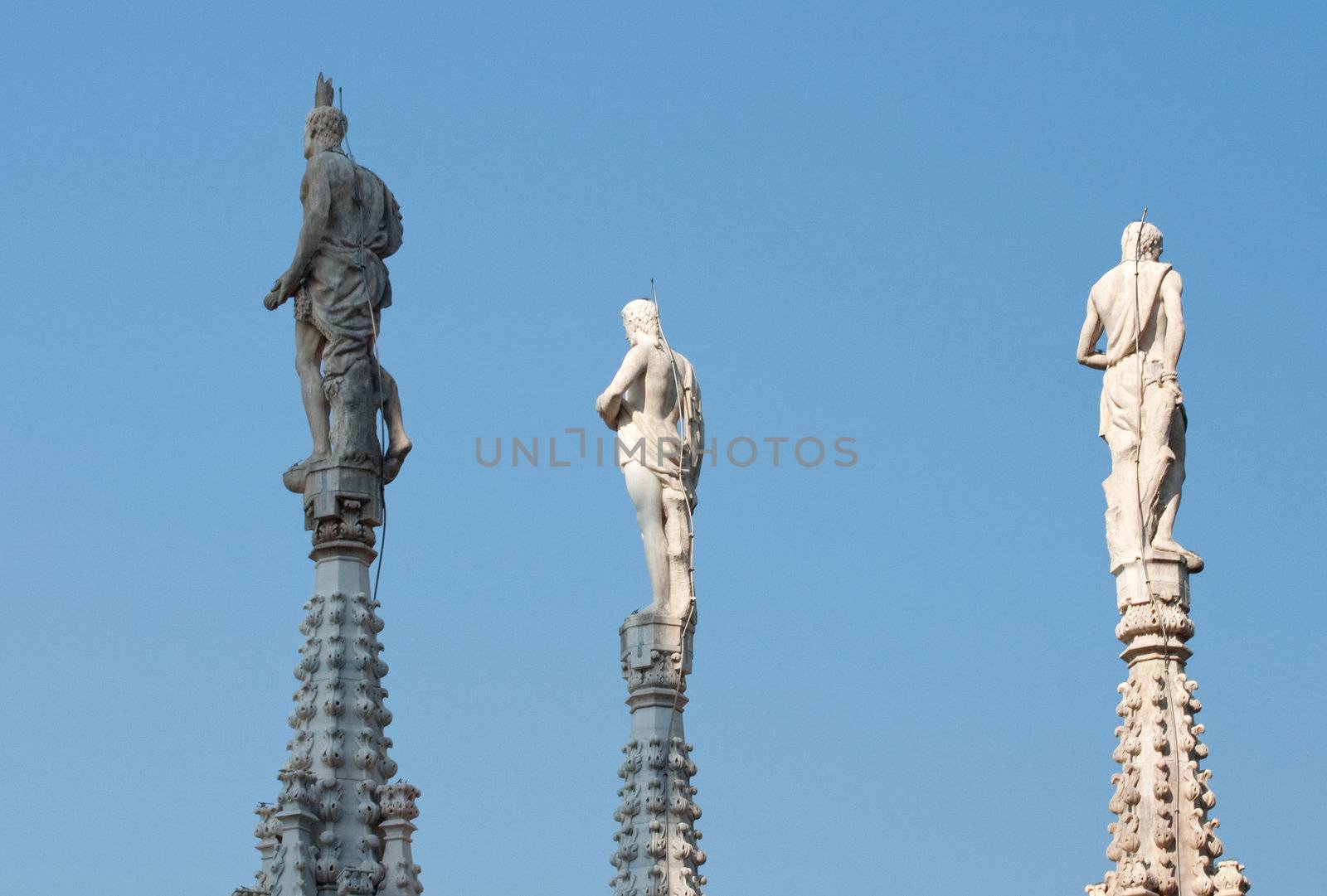 Statue on the spire, Milan cathedral