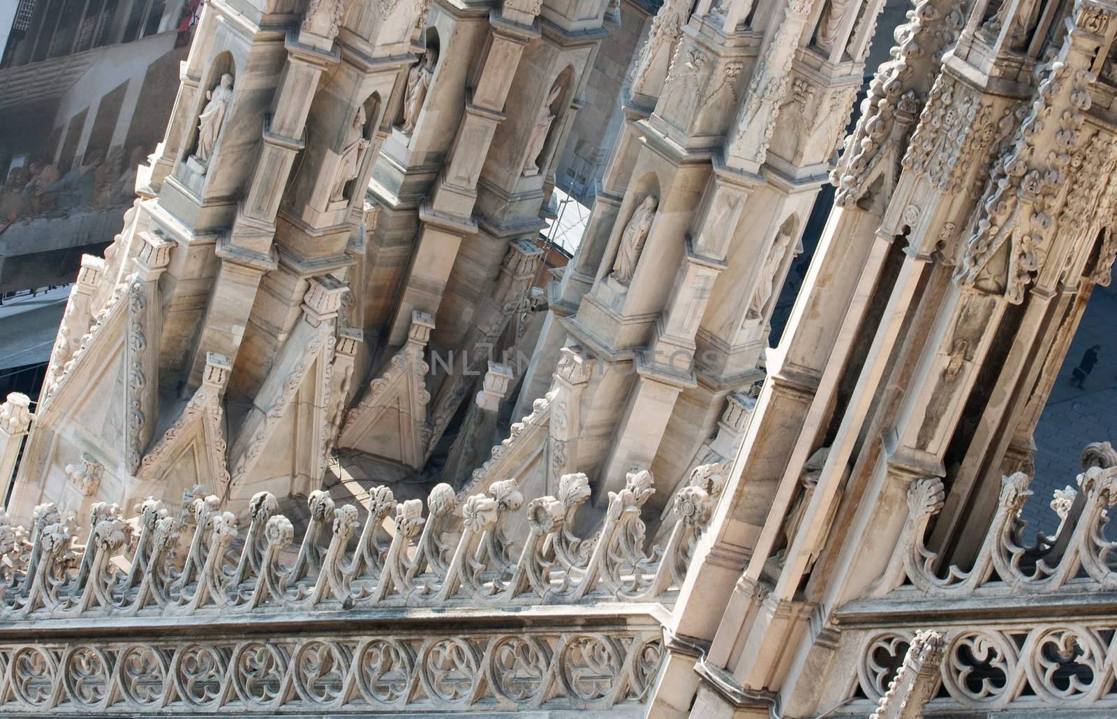 Detail of the Milan cathedral - Italy