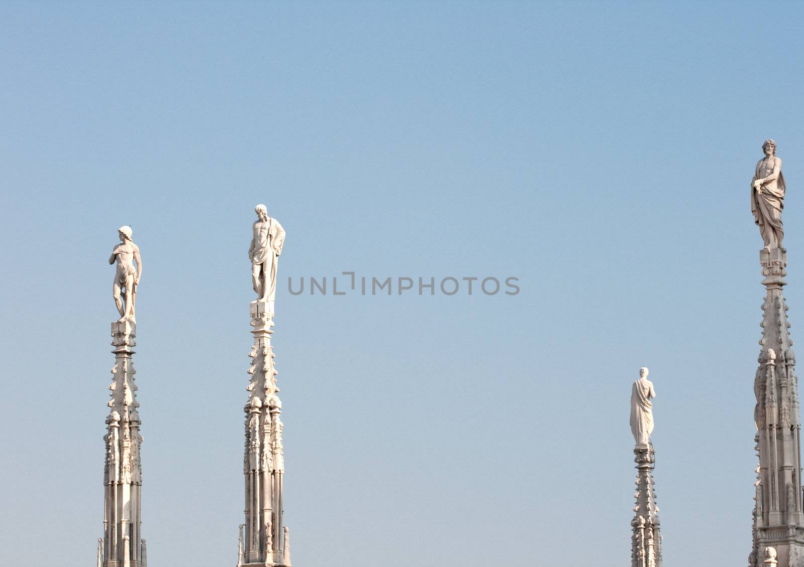 Statue on the spire, Milan cathedral