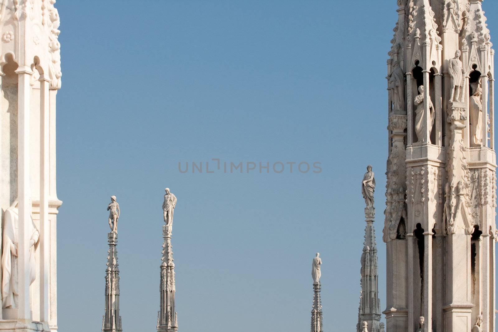Statue on the spire, Milan cathedral