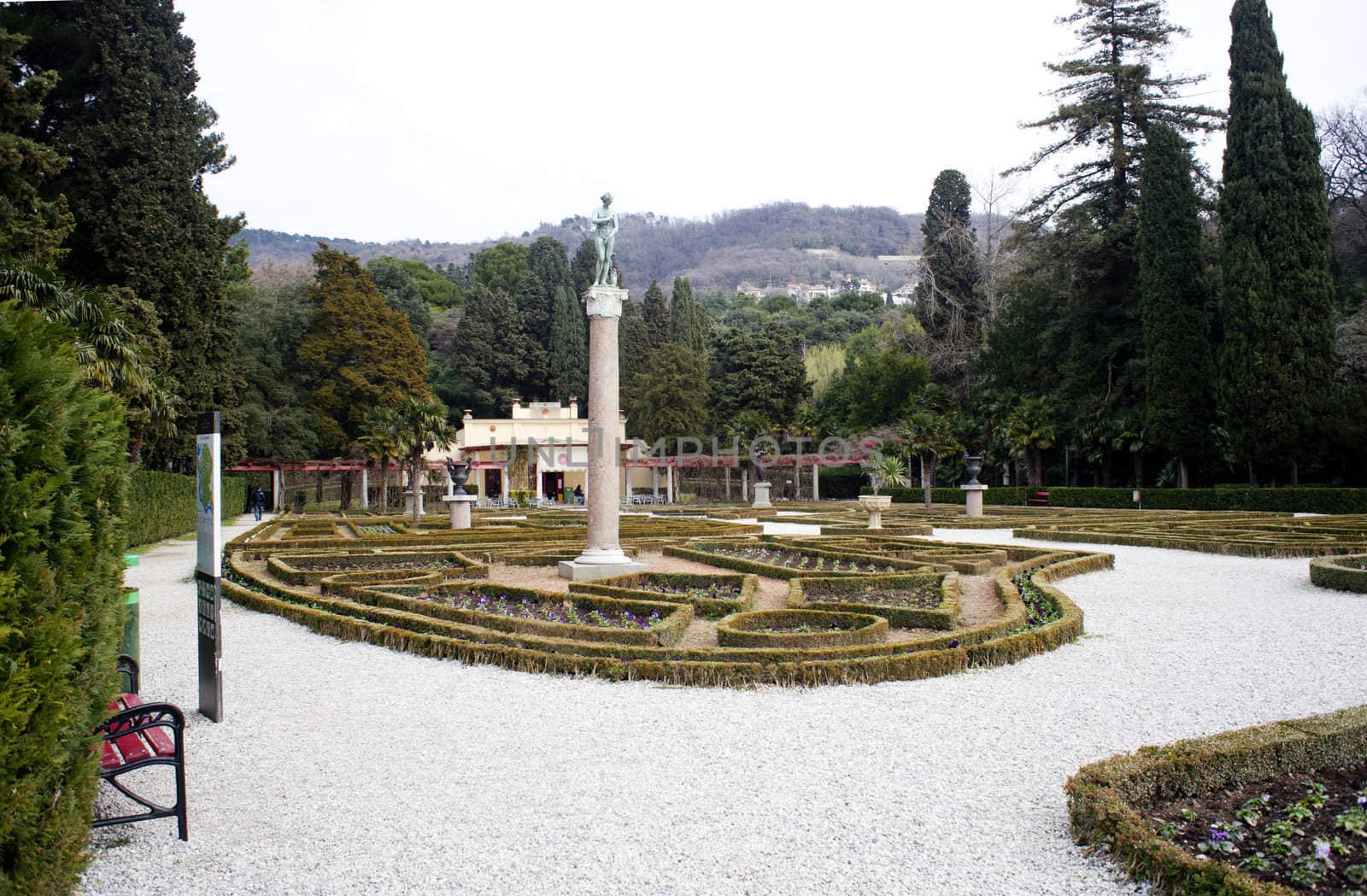 Park, Miramare castle. Trieste - Italy