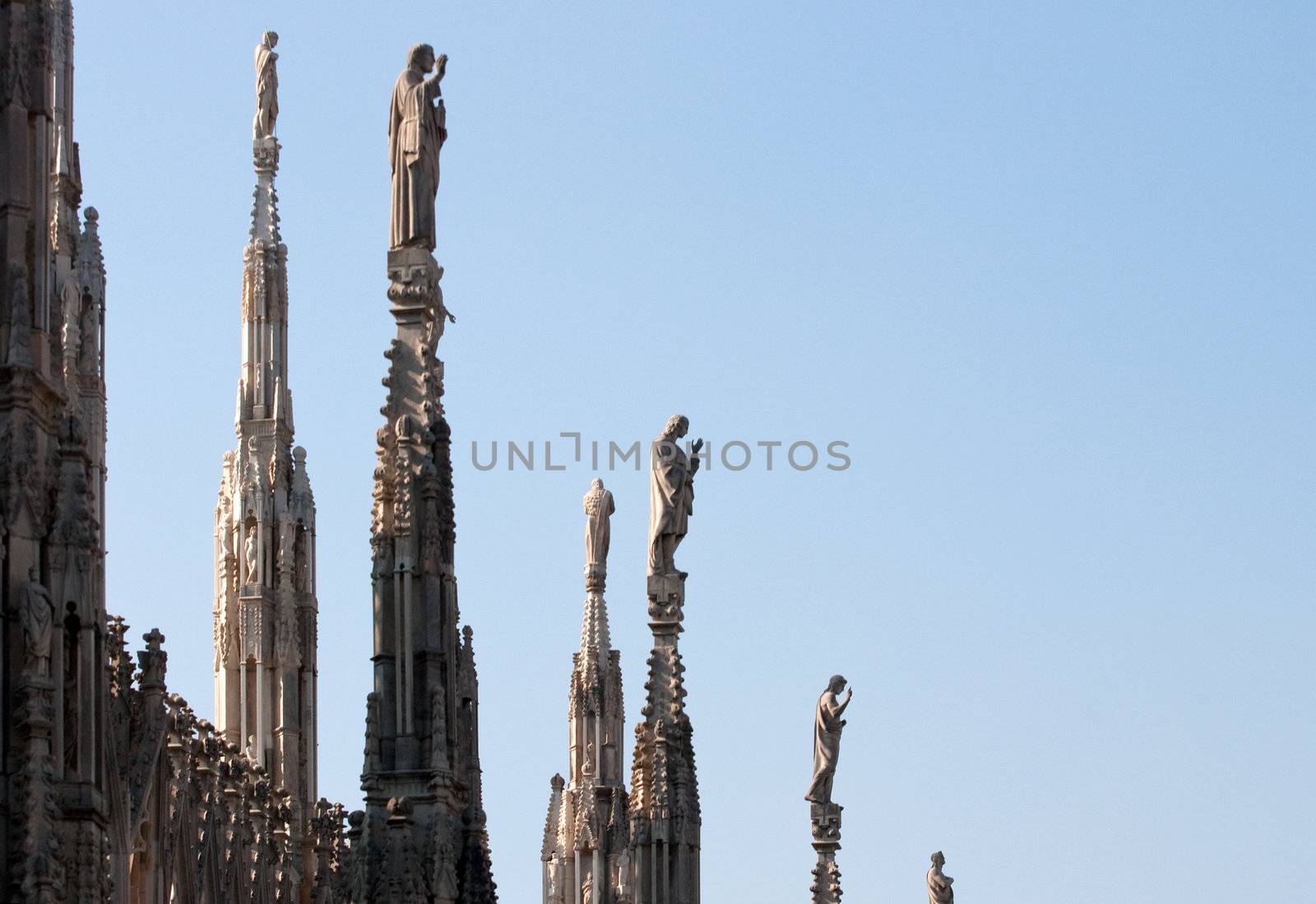 Statue on the spire, Milan cathedral