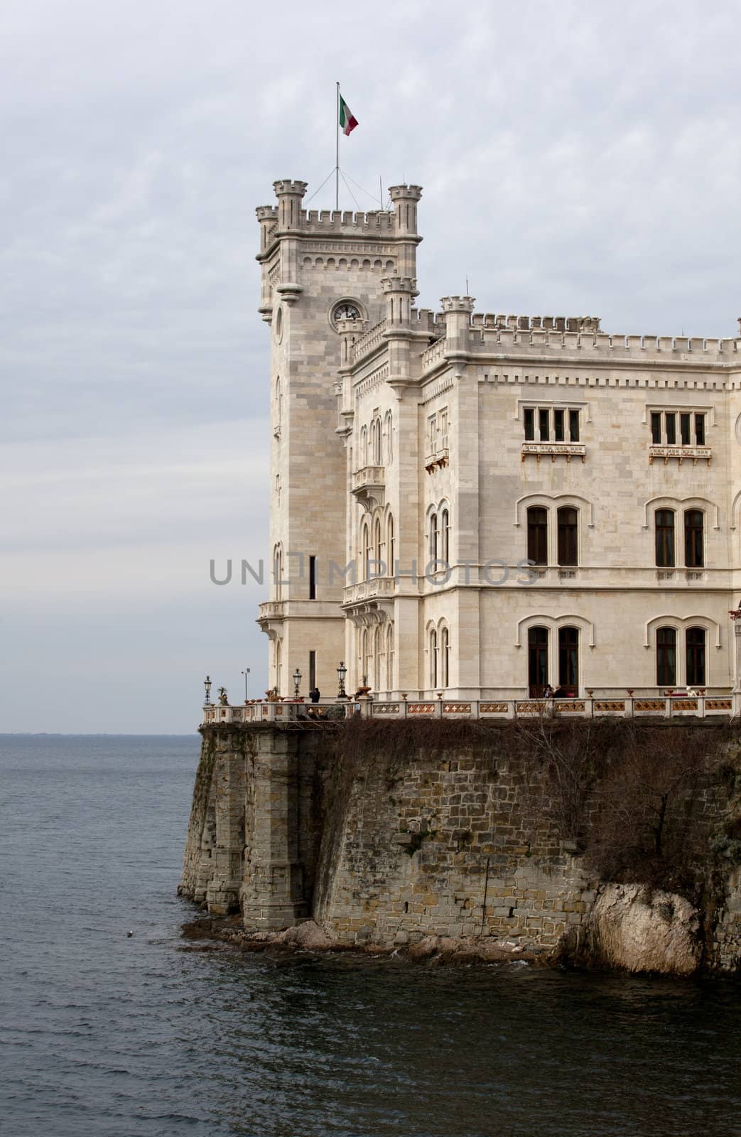 View of Miramare castle, Trieste - Italy