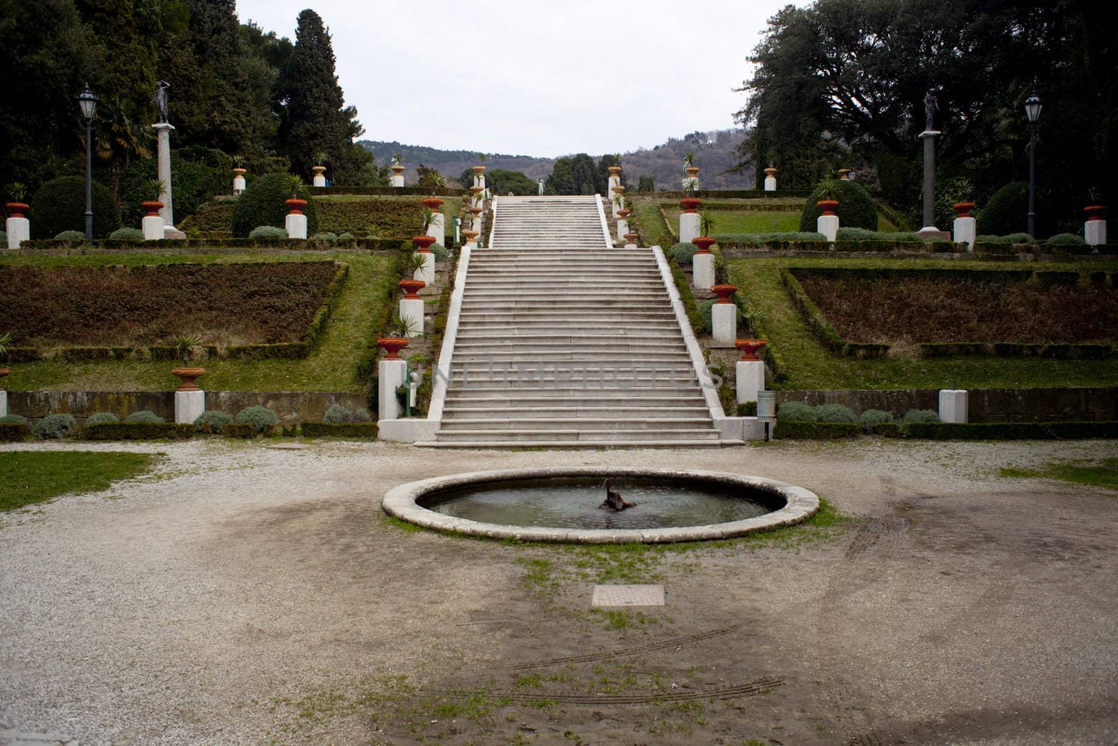 Staircase in the park, Miramare castle- Trieste