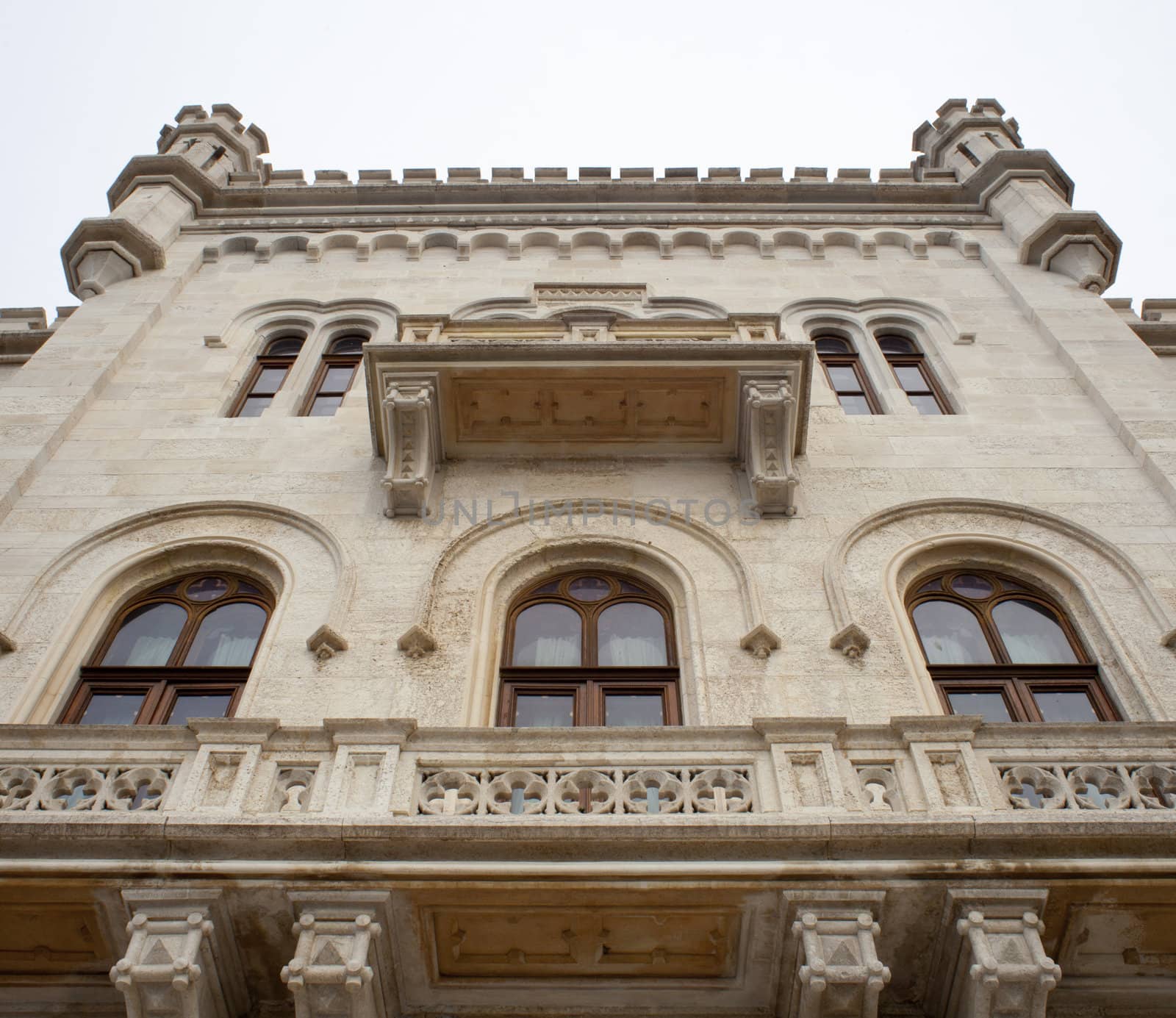 Glimpse of Miramare castle, Trieste - Italy