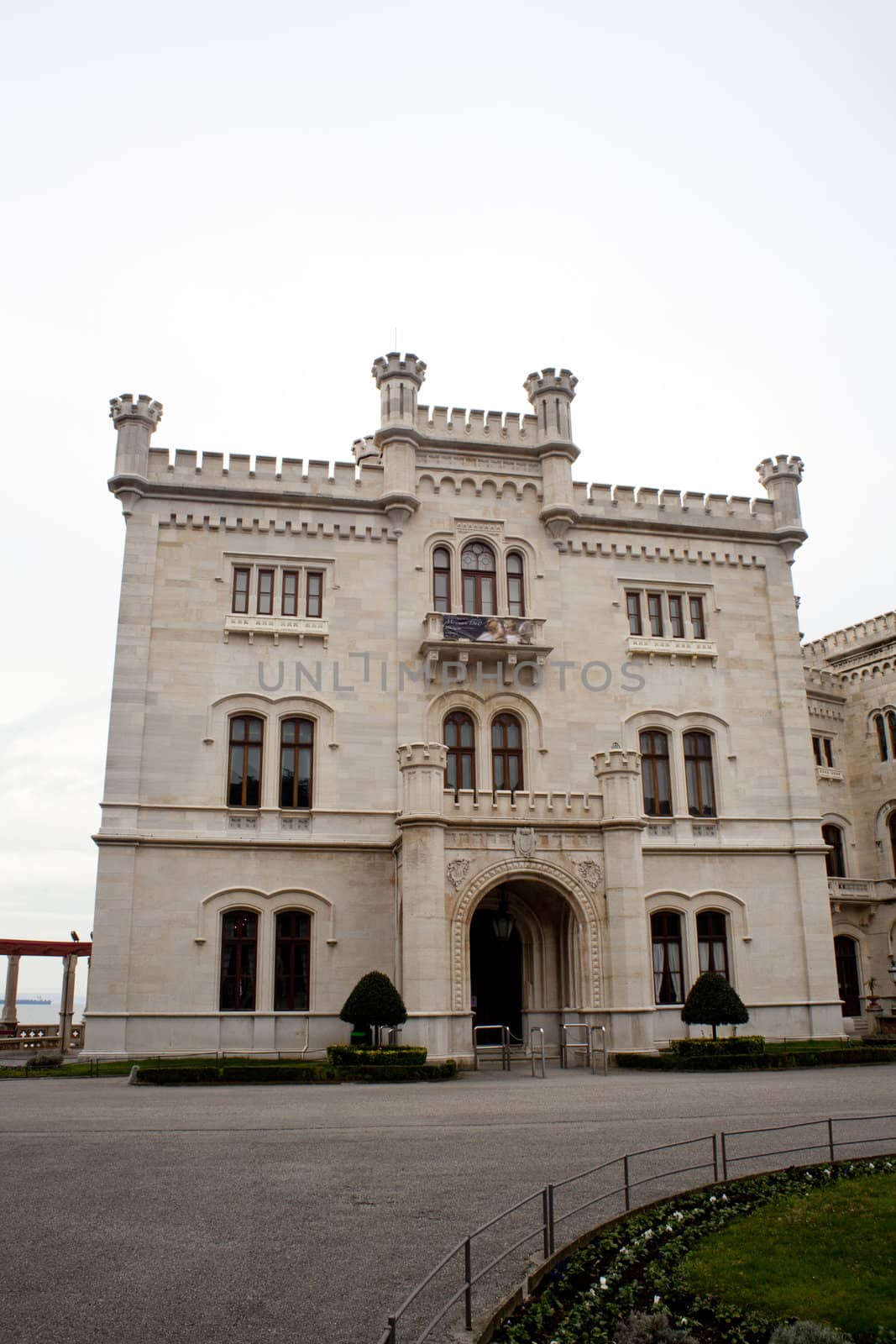 View of Miramare castle, Trieste - Italy