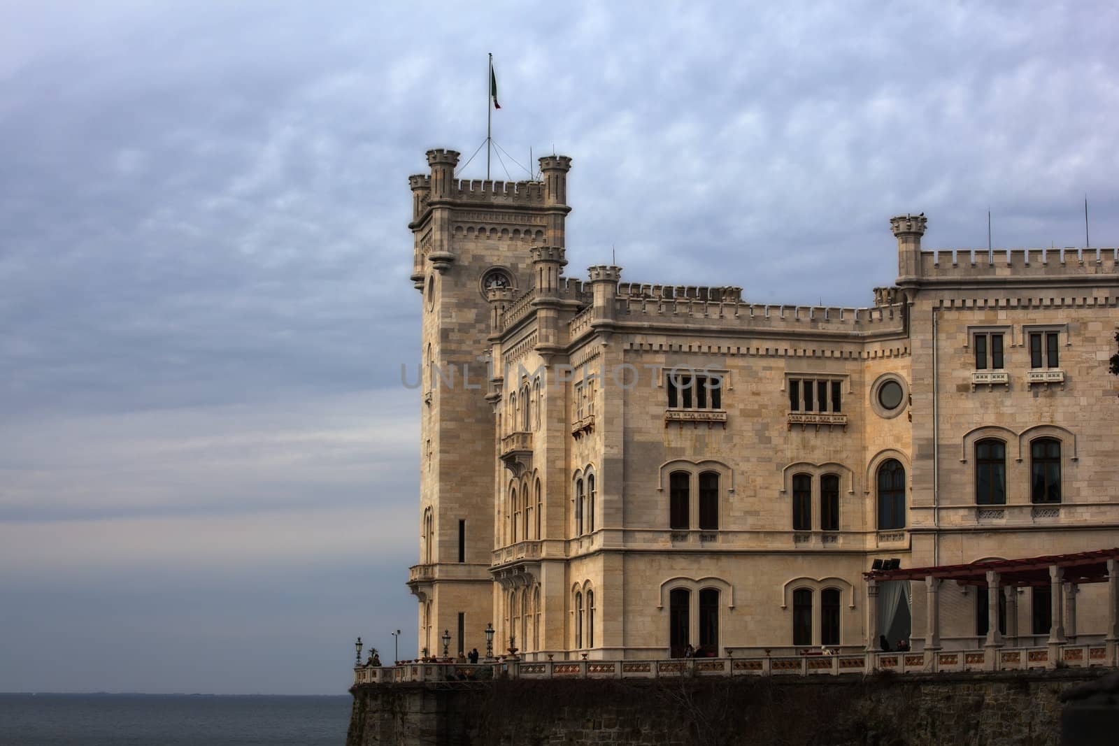 View of Miramare castle, Trieste - Italy